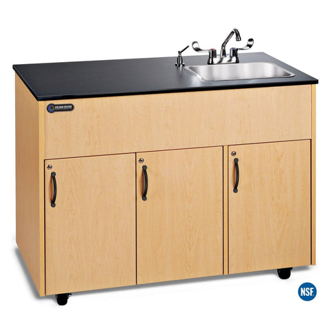 Ozark River ADAVM-LM-SS1DN Ozark Advantage ADAVM-LM-SS1DN Portable Hot Water Sink with Laminate Top 37" H - Stainless Steel Basin - Maple