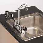Ozark River ADAVW-SS-SS1DN Ozark River Advantage ADAVW-SS-SS1DN Portable Hot Water Sink 37" H - White w/ Stainless Steel Top and Basin