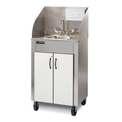 Ozark River Elite Pro 1 ESPRWK-SS-SS1N Portable Hot Water Sink w/ Stainless Steel Top and Basin - White/Black