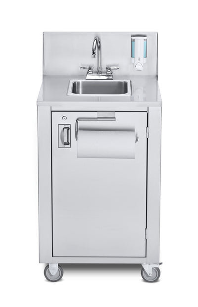 5 Gallon Stainless Steel Portable Handwashing Sink  - Cold Water - 1 Basin by Crown Verity PHS-4C