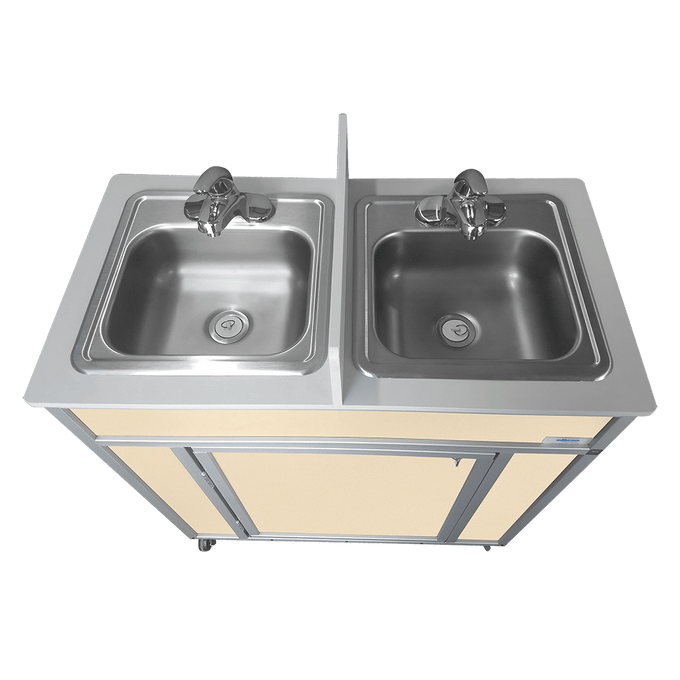Monsam Monsam NS-009D NSF Certified Double Basin Concession Portable Sink 39" H