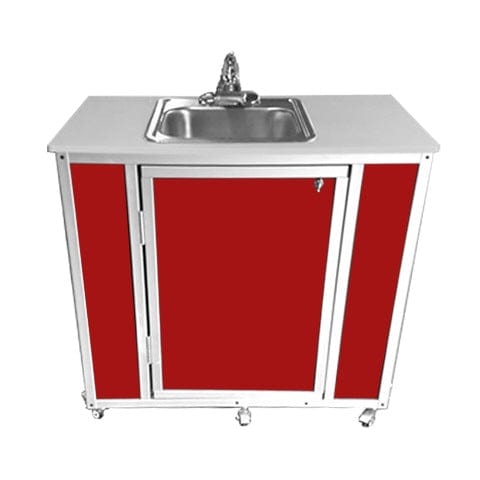 Monsam NS-007 Red Monsam NS-007 NSF Certified Single Basin Portable Sink 30" H