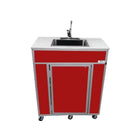 Monsam NS-009-Red Monsam NS-009 NSF Portable Sink 39" H with 10" Deep Basin