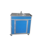 Monsam NS-009SS Blue Monsam NS-009SS Portable Sink with Stainless Steel Top 39" H