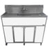 Monsam PSE-2001LA-White Monsam PSE-2001LA Commercial Single Deeper Basin Portable Sink 41" H