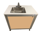 Monsam PSE-2006B-Maple Monsam PSE-2006B Battery Powered Portable Sink 26" H - Cold Water Only