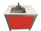 Monsam PSE-2006B-Red Monsam PSE-2006B Battery Powered Portable Sink 26" H - Cold Water Only