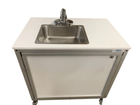 Monsam PSE-2006B-White Monsam PSE-2006B Battery Powered Portable Sink 26" H - Cold Water Only
