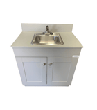 Monsam PSW-007M_G+G Monsam PSW-007M Portable Sink - White, Gray or Maple Cabinet 38" H