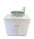 Monsam PSW-007M-SF_W+W Monsam PSW-007M-SF Portable Sink - White, Gray or Maple Cabinet 38" H