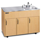 Ozark River ADAVM-SS-SS1DN Ozark River Advantage ADAVM-SS-SS1DN Portable Hot Water Sink 37" H - Maple w/ Stainless Steel Top and Basin