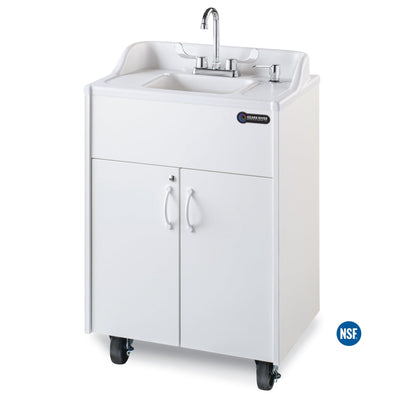 Ozark River Premier ADSTW-ABW-AB1N Portable Hot Water Sink White ABS Basin