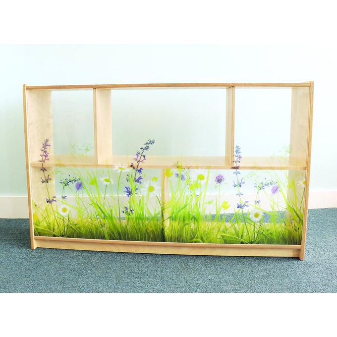 Whitney Brothers WB0248 Nature View Acrylic Back Cabinet 30" High - WB0248