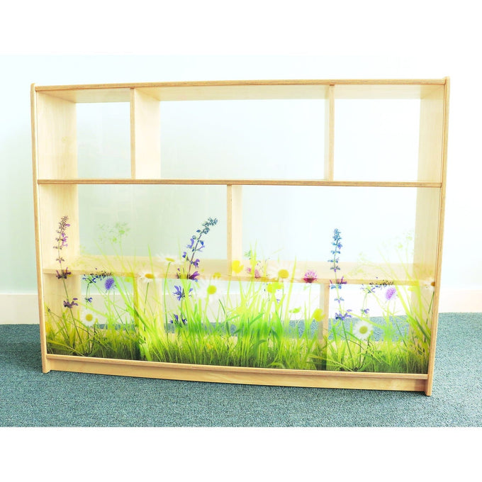 Whitney Brothers WB0249 Nature View Acrylic Back Cabinet 36" High - WB0249