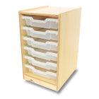 Whitney Brothers WB7001 Clear Tray Single Column Storage Cabinet - WB7001