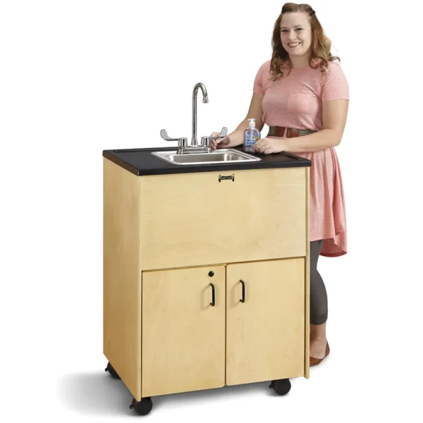 Jonti-Craft Clean Hands Helper 1373JC Portable Sink (Hot & Cold) - Image 3