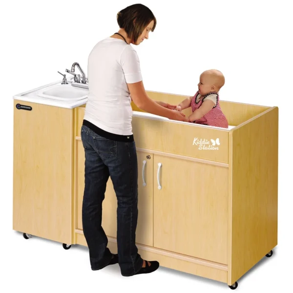 Ozark River Manufacturing Kiddie Station KSSTM-ABW-AB1 Portable Sink (Hot & Cold) - Image 2