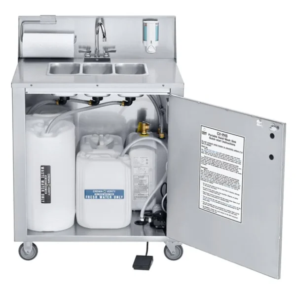 Crown Verity PHS-3 Portable Sink (Hot & Cold) - Image 3