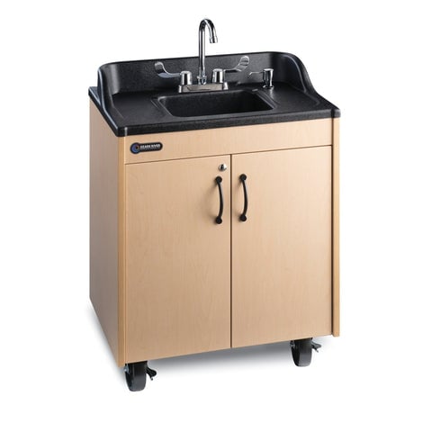 Ozark River CHSTM-AB-AB1N Ozark River Lil' Premier CHSTM-AB-AB1N Child Portable Sink Maple w/ Black ABS Basin 32" H